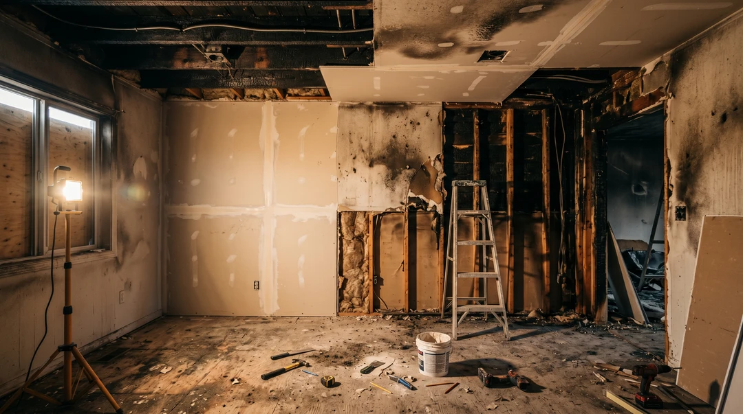 Repairing Fire-Damaged Drywall, Flooring, and Ceilings: A Complete Guide