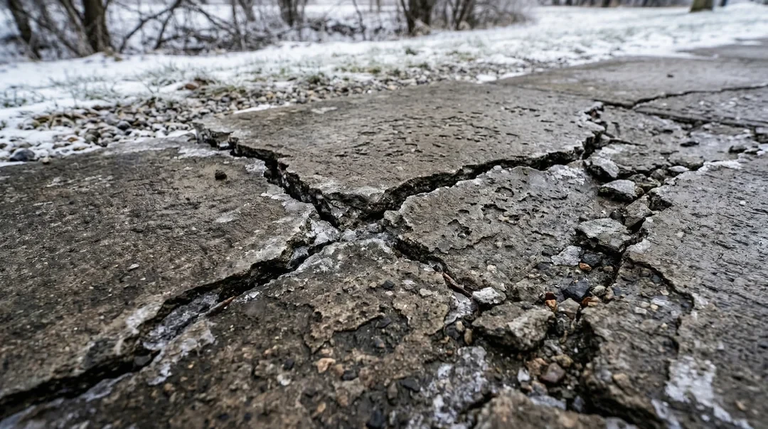 How Freeze-Thaw Cycles Crack Concrete in the Fraser Valley (And How to Permanently Fix It)