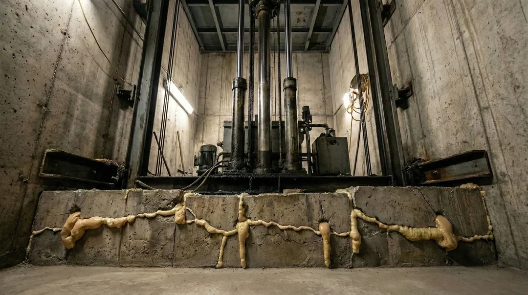 Stabilizing Commercial Elevator Shafts with Polyfoam Injection